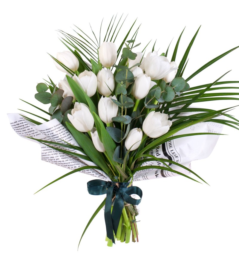 Lale Buketi 15'Li White Dream