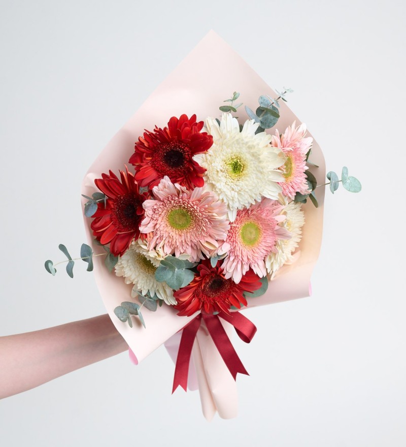 Gerbera Buketi Aşkın 3 Tonu