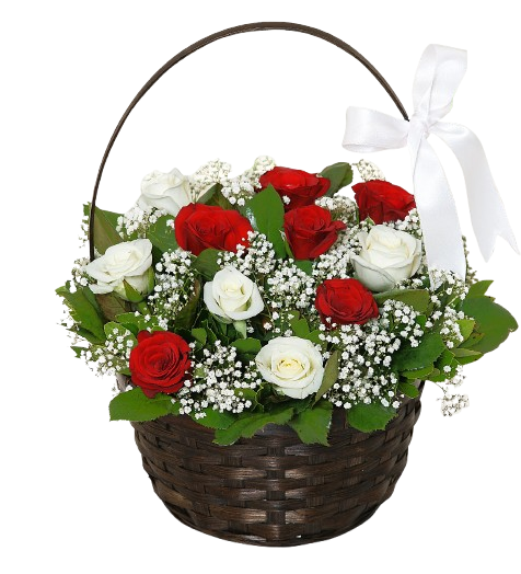 Güllü Çiçek Sepeti